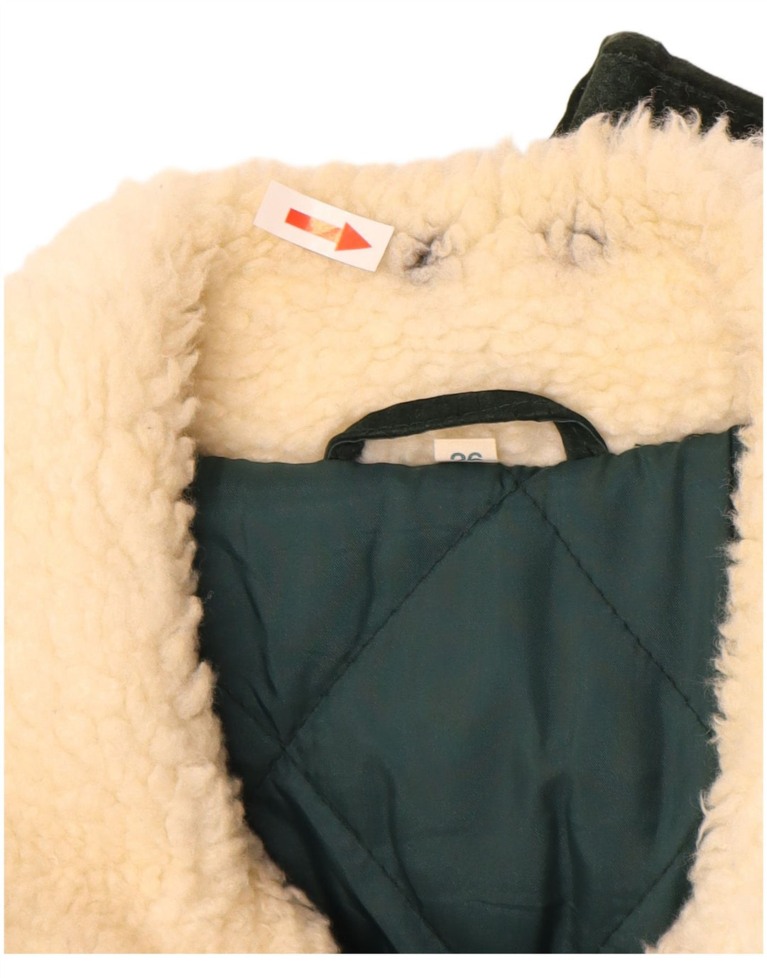 Vintage Herren Wildlederjacke UK 42 XL Khaki Geometrische Wolle