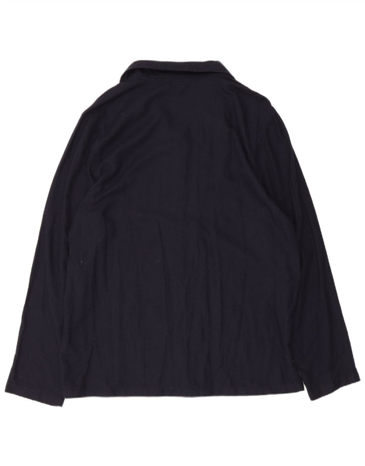 Tommy Hilfiger Herrenhemd, groß, marineblau, kariert, Viskose