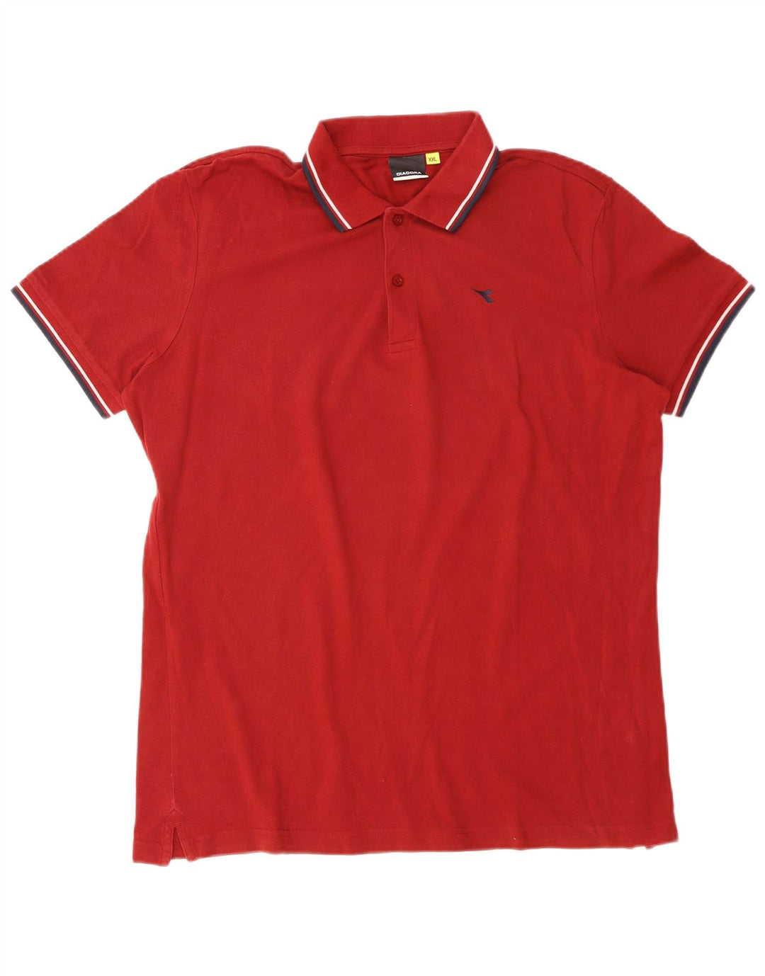 DIADORA Herren-Poloshirt 2XL, kastanienbraune Baumwolle