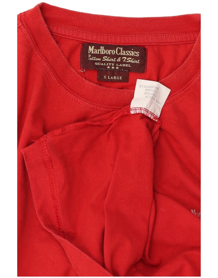 MARLBORO CLASSICS Herren T-Shirt Top XL Rot Baumwolle