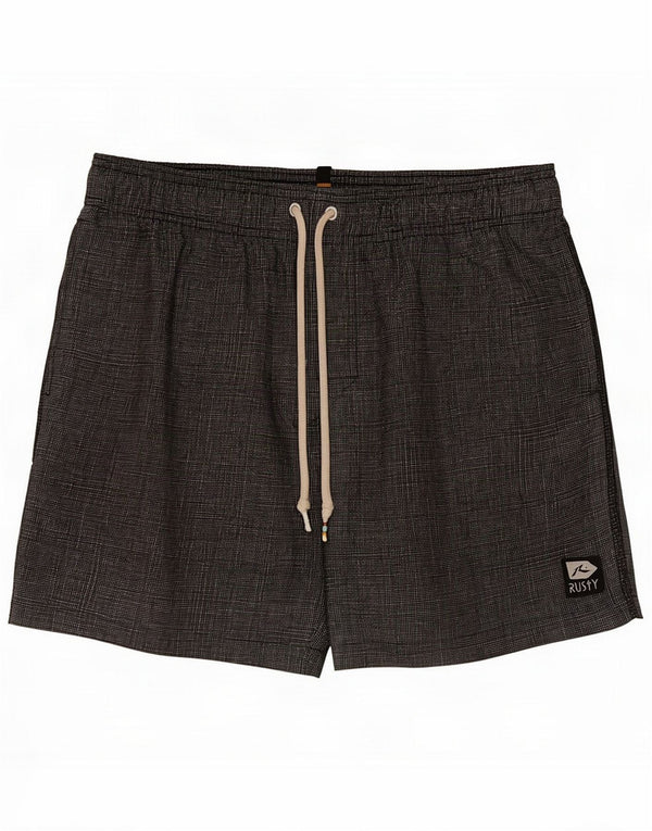 Vintage Herren Badeshorts Medium Black Polyester