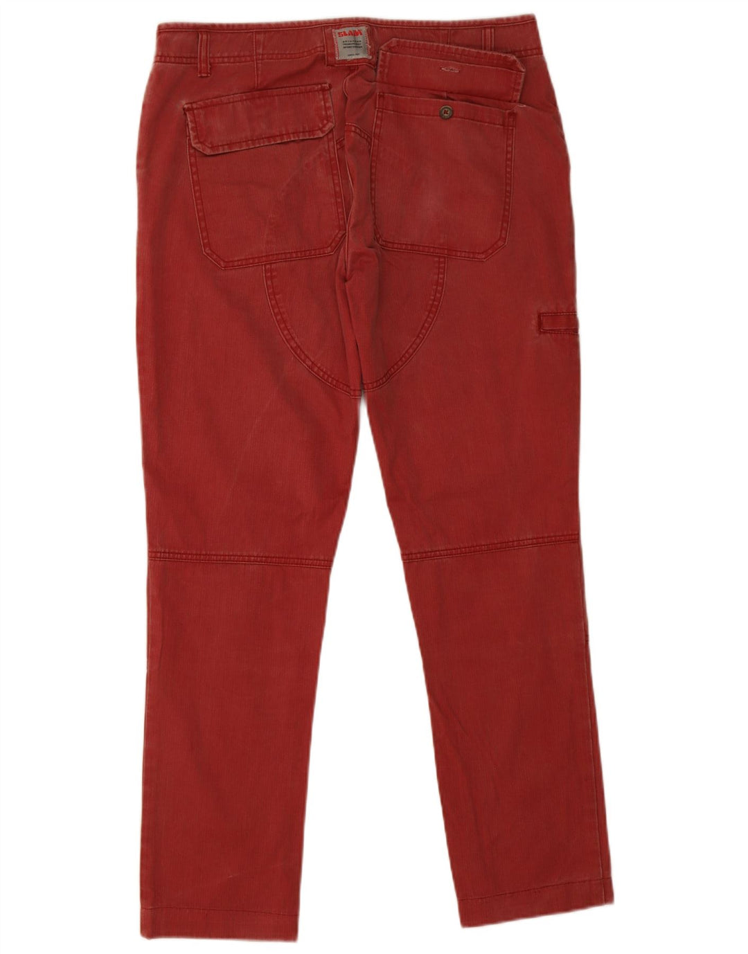 Slam Slim Cargo-Hose für Herren, Größe L, W34, L30, rote Baumwolle