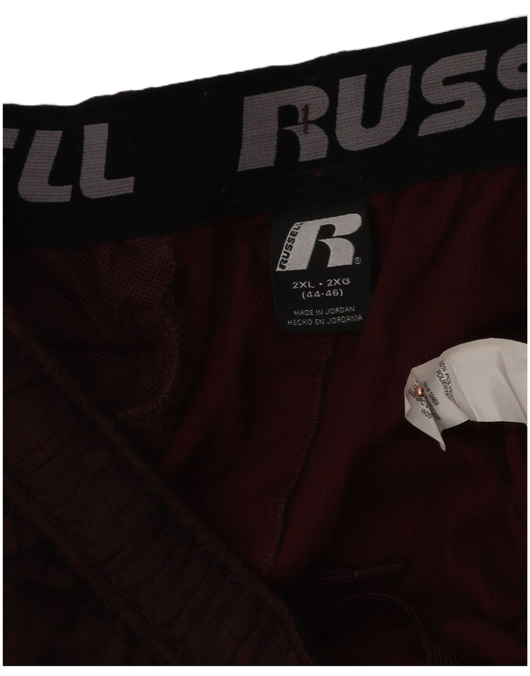 RUSSELL ATHLETIC Herren-Trainingshose 2XL, kastanienbraunes Polyester
