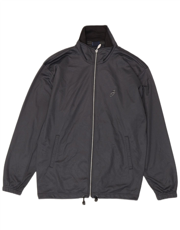 ASICS Herren-Trainingsanzugoberjacke Mittelgrau