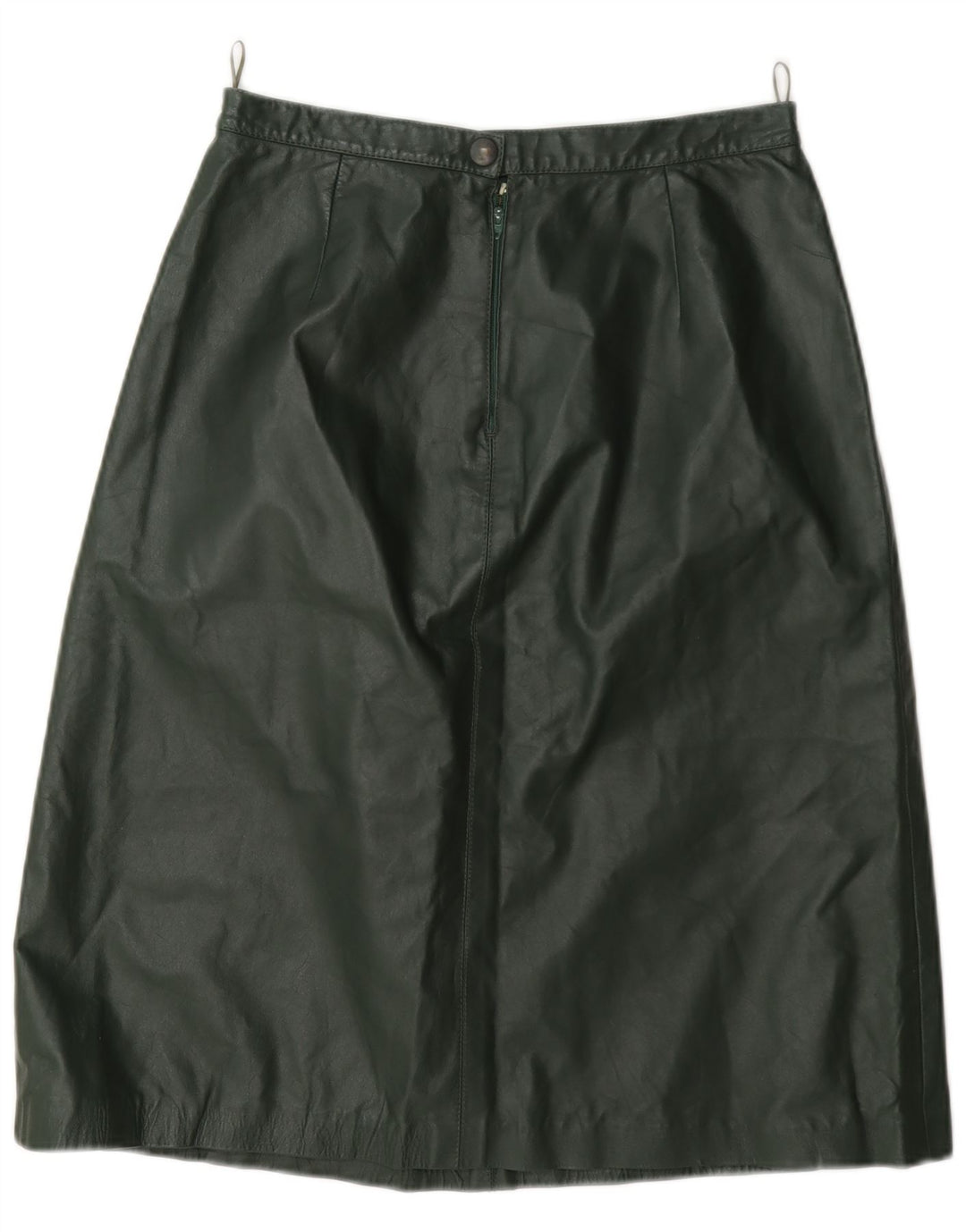 Vintage Damen Lederrock Medium W28 Grün