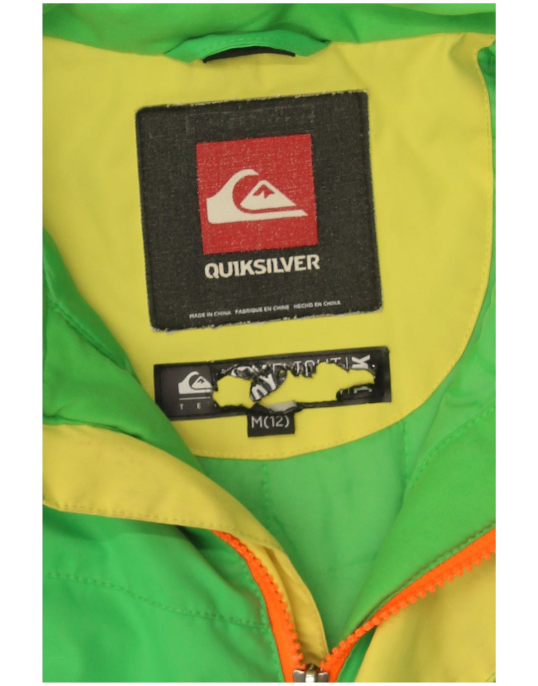 Quiksilver Windjacke für Jungen, 11–12 Jahre, Mittelgrün, Farbblock