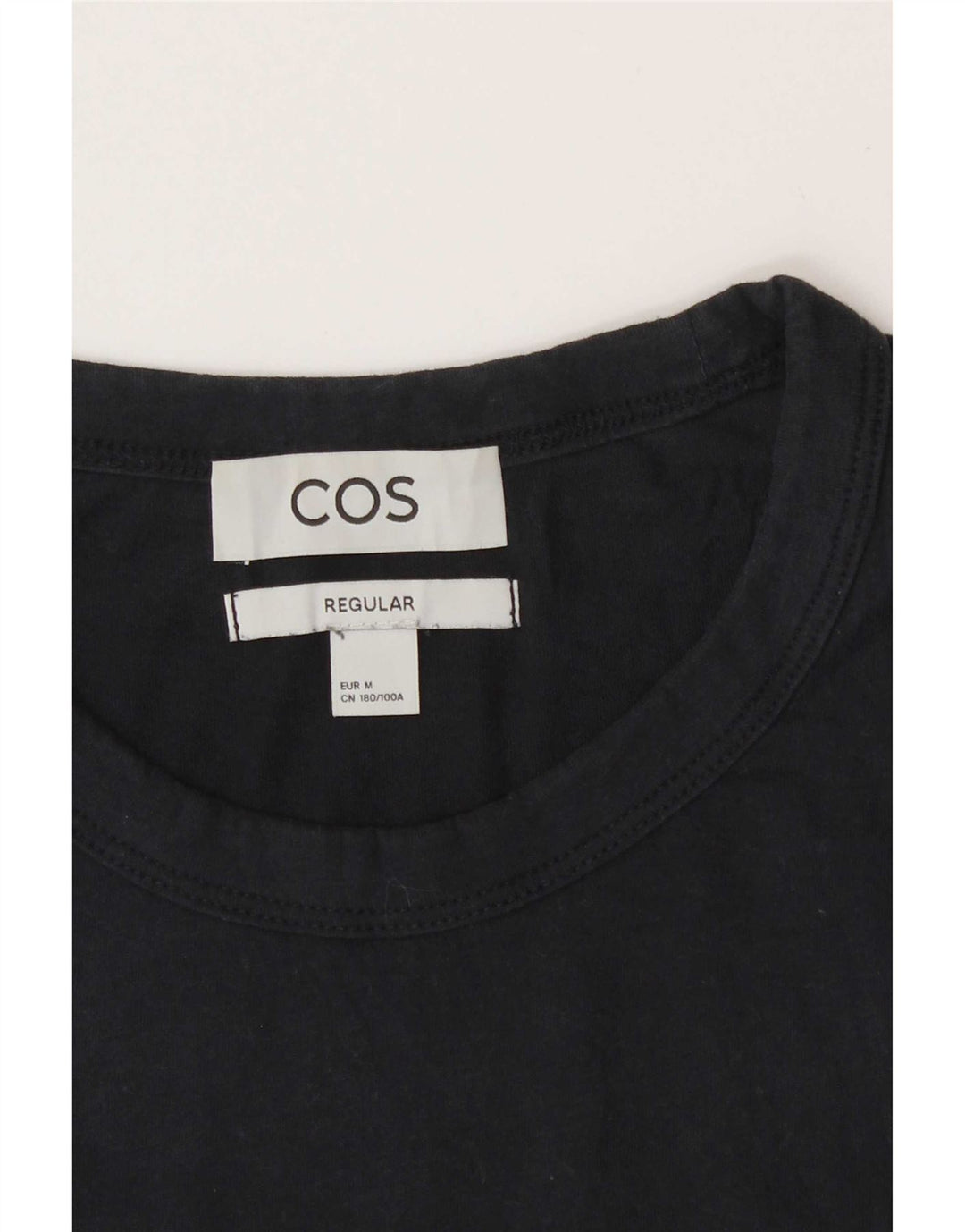 Cos Herren-T-Shirt, normal, mittelgroß, Marineblau