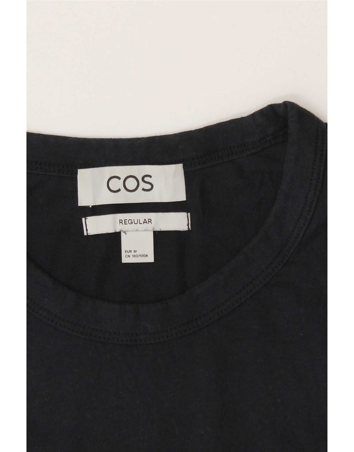 Cos Herren-T-Shirt, normal, mittelgroß, Marineblau