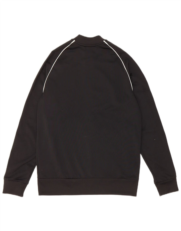 Adidas Jungen Trainingsanzug Top Jacke 13-14 Jahre Schwarz Polyester
