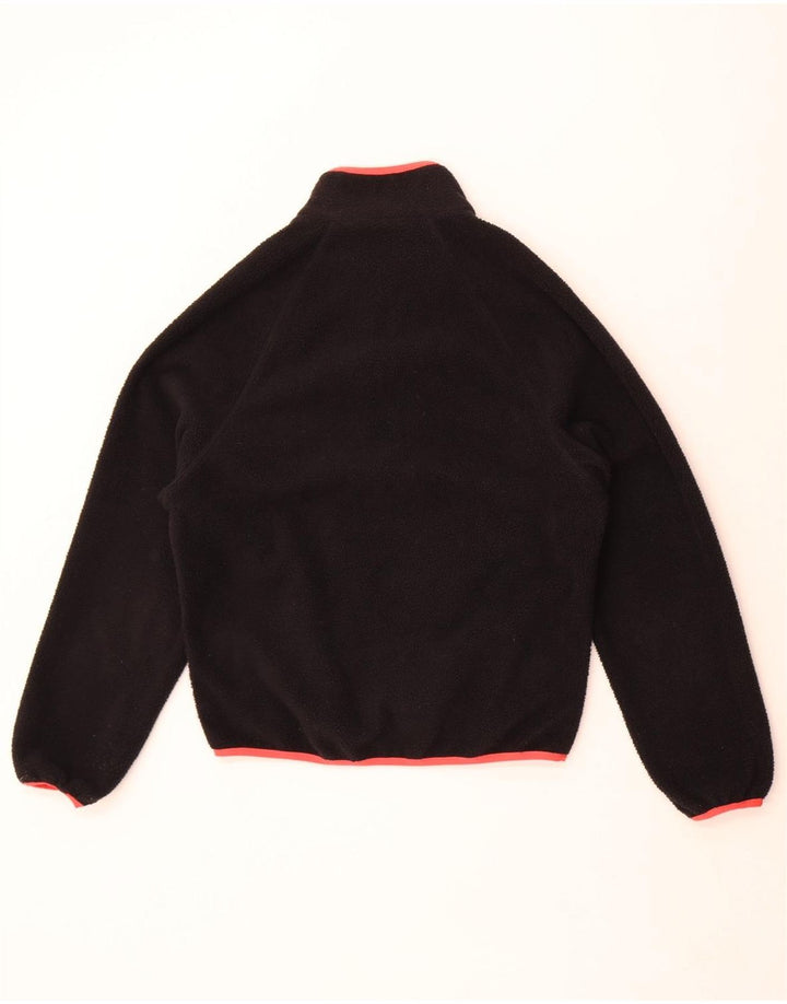 Adidas Damen Übergroße Fleecejacke UK 6 XS Schwarz Polyester