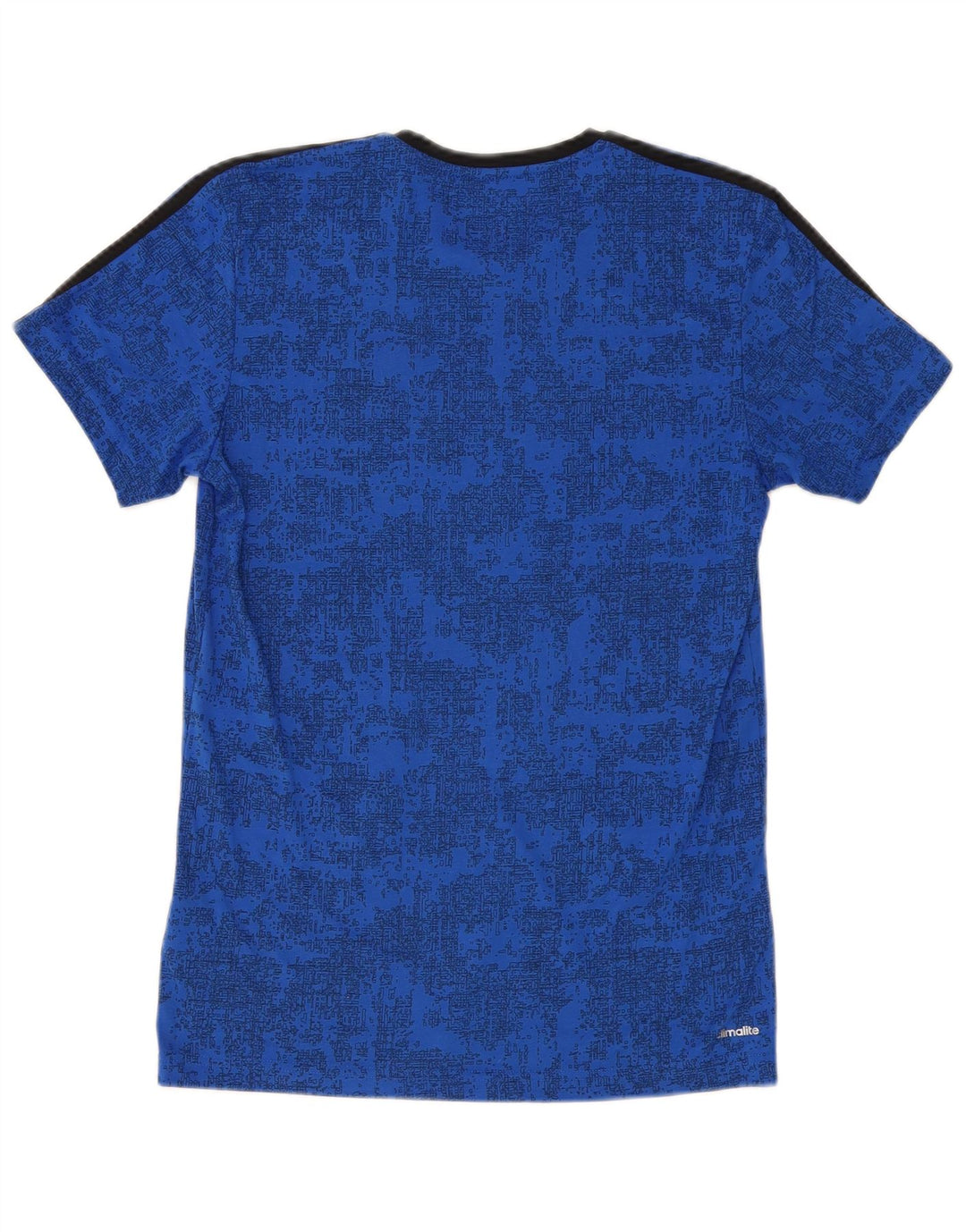 ADIDAS Herren Climalite T-Shirt Top Mittelblaues Camouflage-Polyester