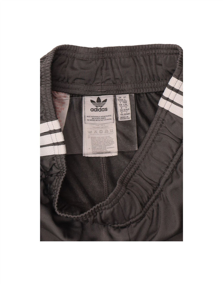 ADIDAS Boys Tracksuit Trousers Joggers 13-14 Years  Grey Polyester