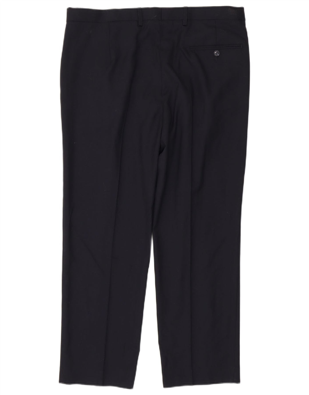 MARKS & SPENCER Mens Regular Fit Pegged Suit Trousers W36 L29 Navy Blue