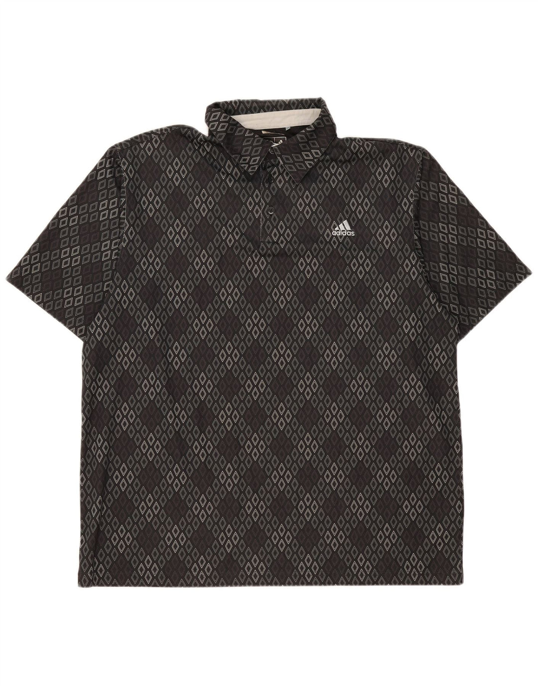 Adidas Herren Climacool Poloshirt 2XL Schwarz Argyle/Diamant Polyester