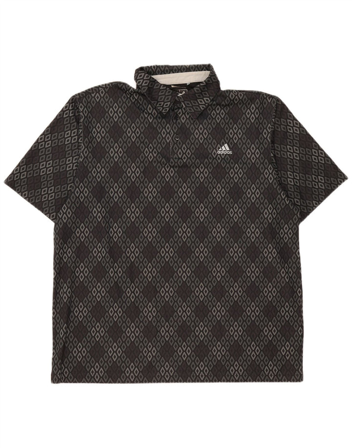 Adidas Herren Climacool Poloshirt 2XL Schwarz Argyle/Diamant Polyester