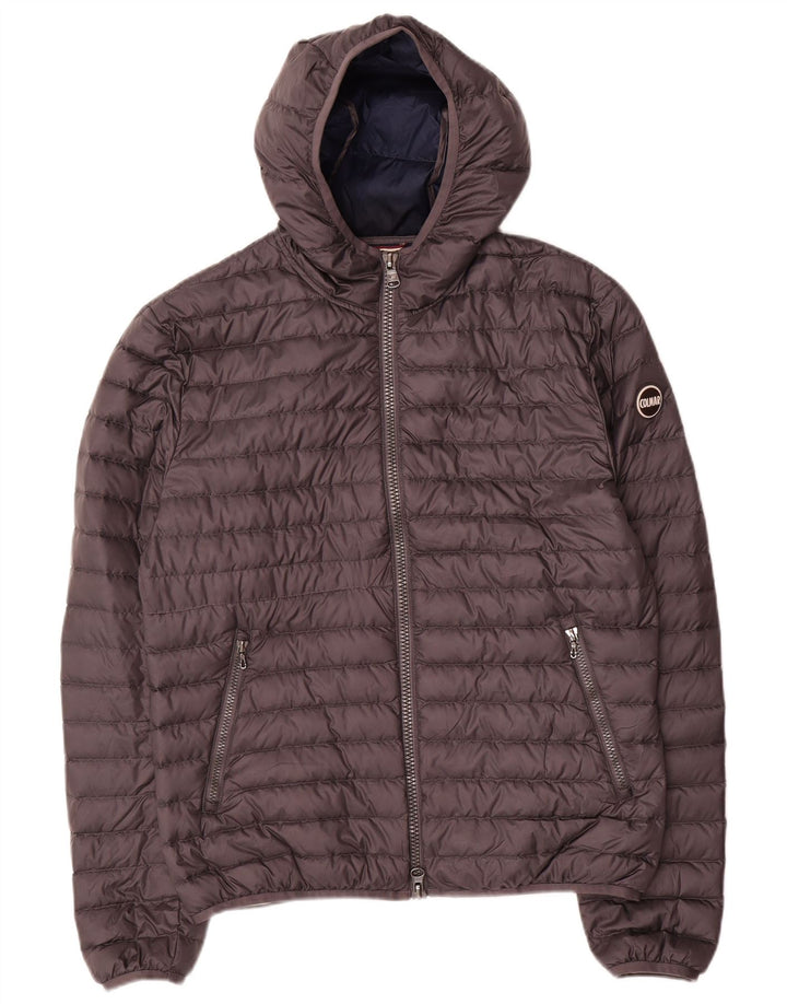 Colmar Herren-Kapuzenjacke, wattiert, IT 50, mittelgraues Polyester