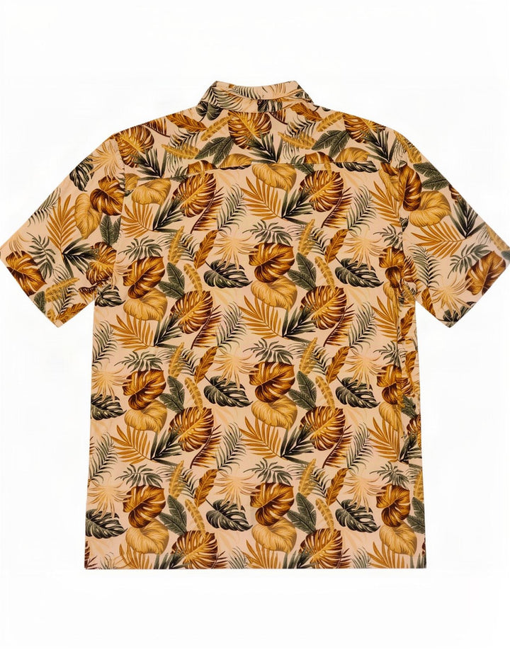 Tessentials Herren Hawaii-Kurzarmhemd, groß, mehrfarbig, Blumenmuster