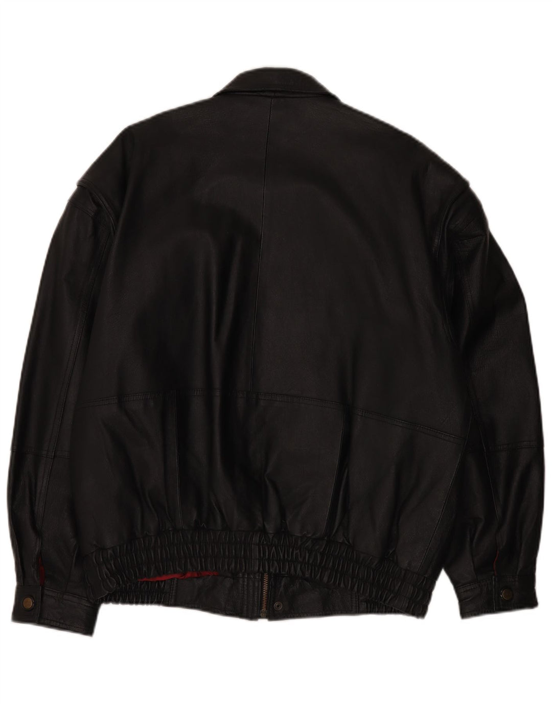 C&A Herren-Lederjacke IT 50, großes schwarzes Leder