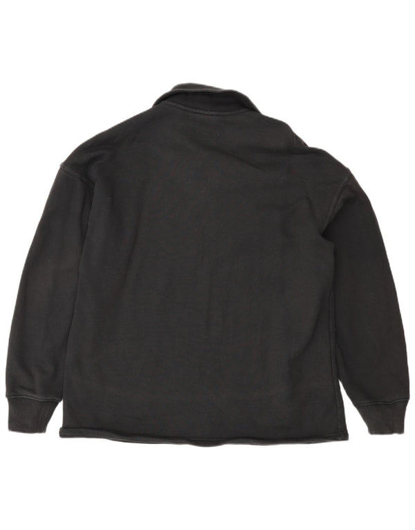 Adidas Damen-Sweatshirt in Übergröße mit Reißverschluss, Größe S, Größe S, Schwarz, Baumwolle