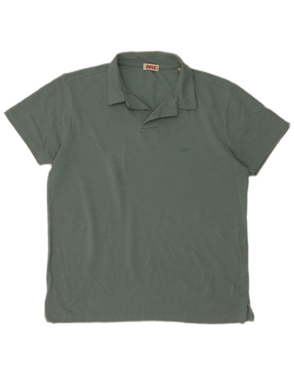 Rifle Mens Polo Shirt Medium Khaki Cotton
