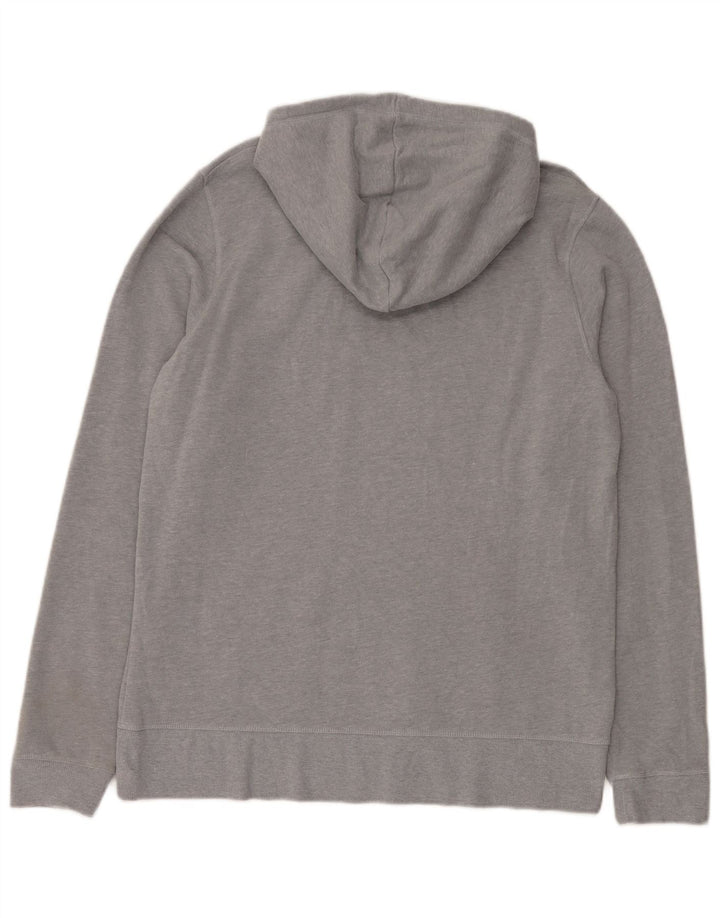 Reebok Herren Kapuzenpullover, groß, graue Baumwolle