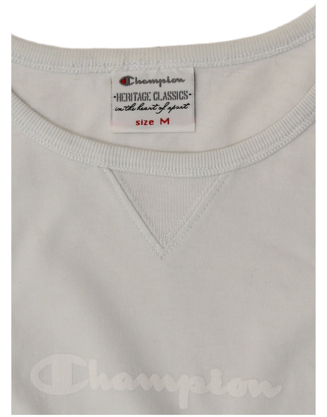Champion Damen Heritage Classics Graphic Top Langarm UK 12 Mittelblau