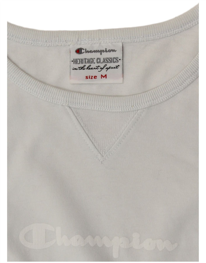 Champion Damen Heritage Classics Graphic Top Langarm UK 12 Mittelblau