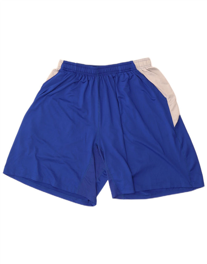 Russell Athletic Herren-Sportshorts 2XL Blaues Colourblock-Polyester