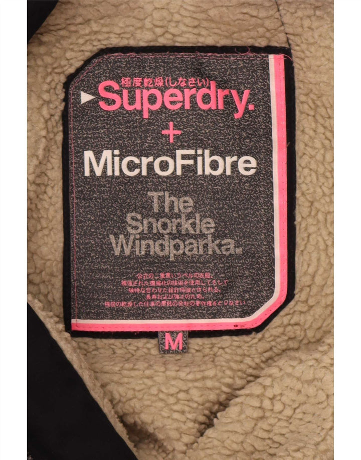Superdry Damen Windparka Hooded Windjacke UK 14 Medium Marineblau