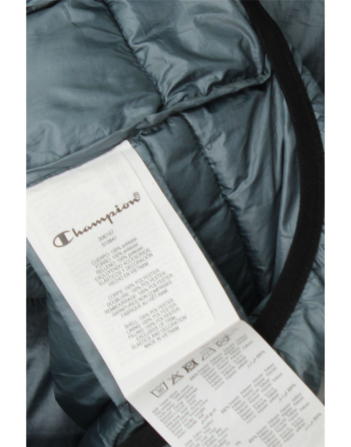 Champion Herren-Jacke mit Kapuze, gepolstert, UK 36, Größe S, blau, Polyester