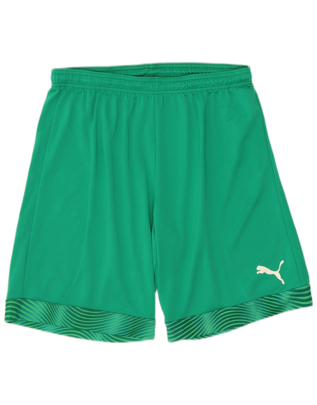 PUMA Herren-Sportshorts, groß, grün, geometrisch, Polyester