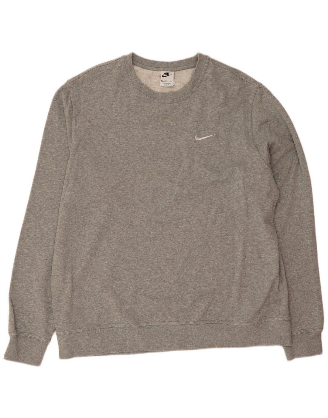 Nike Herren Sweatshirt Pullover 2XL Grau Baumwolle