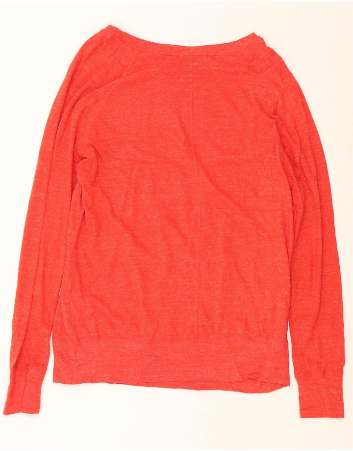 NIKE Womens Sweatshirt Jumper UK 16 Large Red Flecked Cotton Vintage Nike and Second-Hand Nike from Messina Hembry 