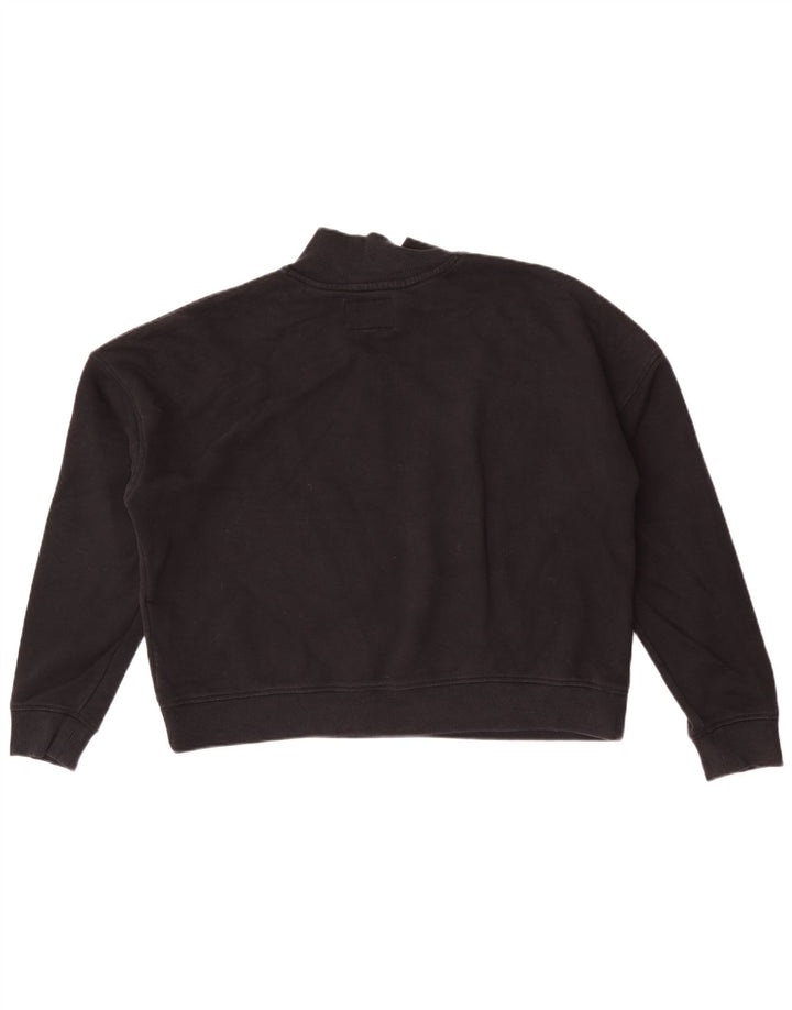 Jack Wills Damen-Sweatshirt in Übergröße mit Grafik, Gr. 40, Größe L, Schwarz