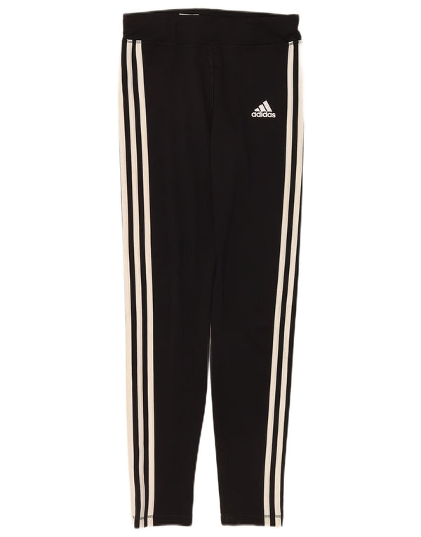 Adidas Climalite-Leggings für Mädchen, 13–14 Jahre, groß, schwarzes Polyester