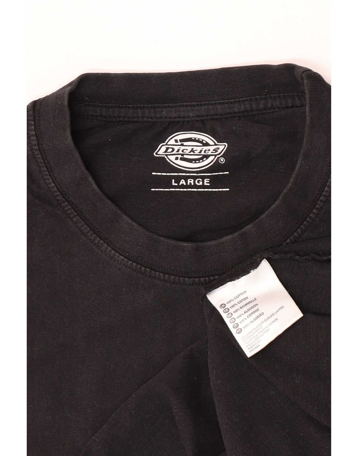 Dickies Herren T-Shirt Top Large Schwarz Baumwolle