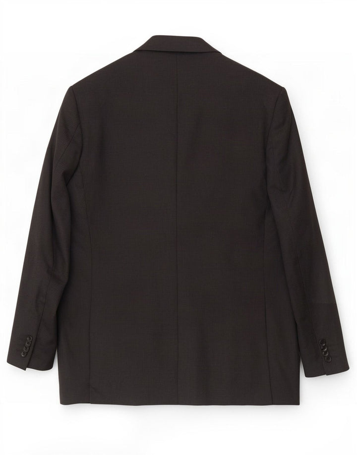 Loro Piana Herren-Blazer mit 2 Knöpfen, IT 48, Mittelschwarze Schurwolle