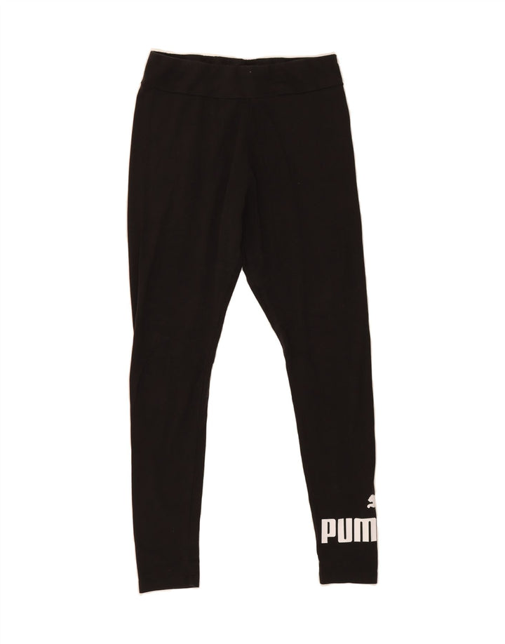 PUMA Womens Graphic Leggings UK 18 XL Black Vintage Puma and Second-Hand Puma from Messina Hembry 