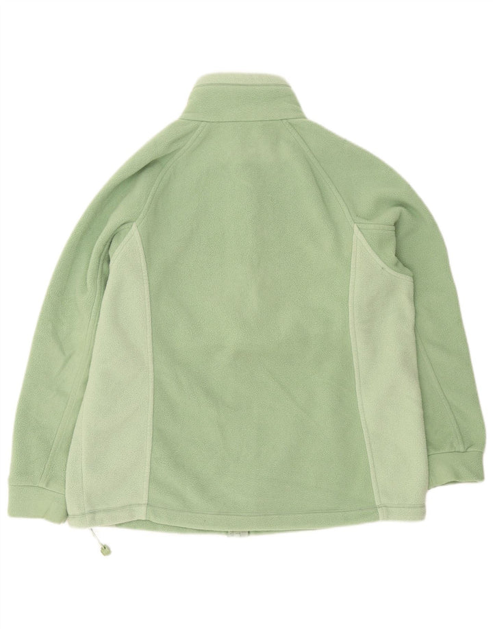 Marks & Spencer Damen Fleecejacke UK 14 Large Grün Farbblock
