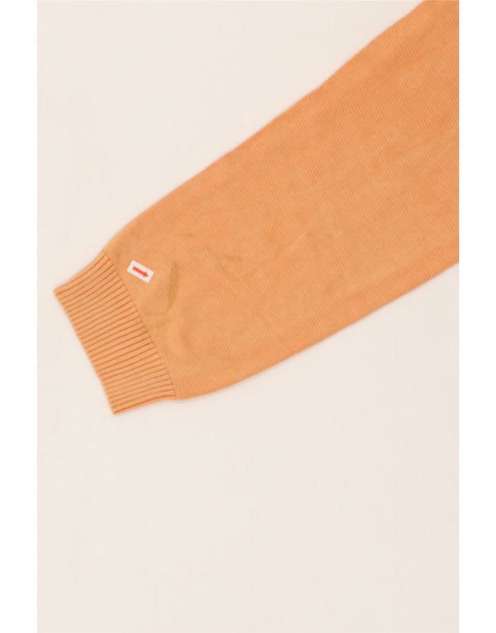 IZOD Mens V-Neck Jumper Sweater 2XL Orange Cotton Vintage Izod and Second-Hand Izod from Messina Hembry 