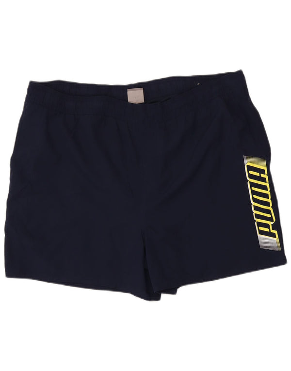 Puma Herren Graphic Sport Shorts XL Marineblau Polyester