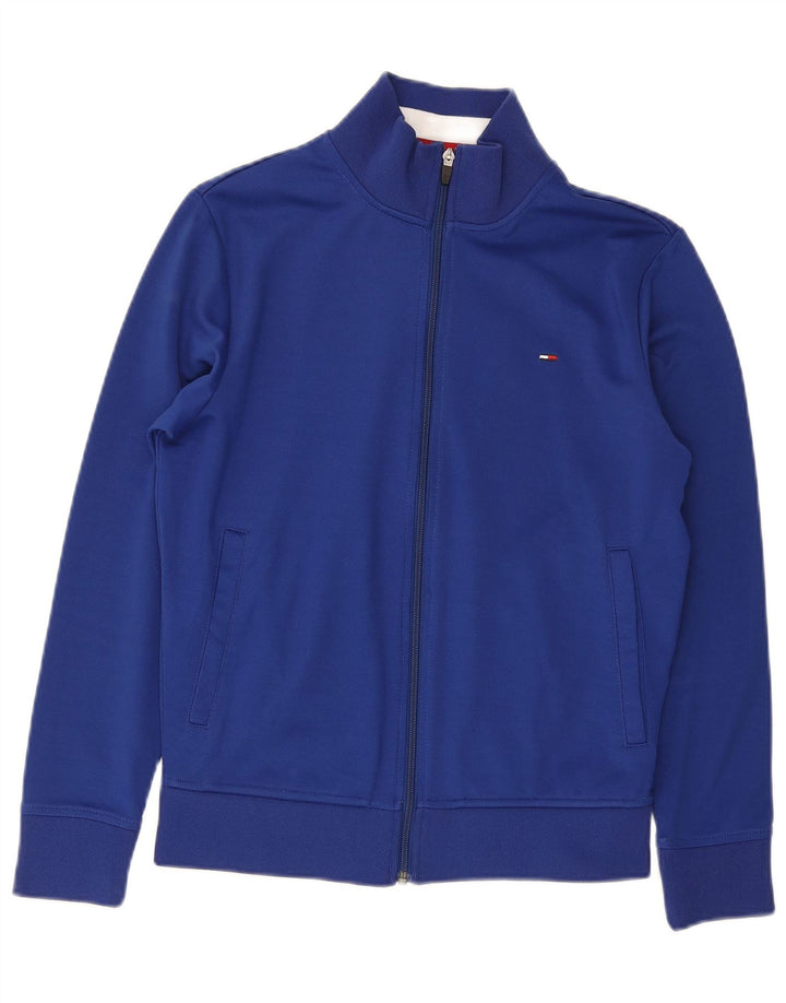 Tommy Hilfiger Herren-Trainingsanzug-Oberteil, Jacke, klein, blau, Polyester