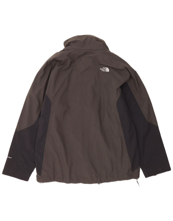 The North Face Herren-Windbreaker-Jacke UK 42 XL Graues Colourblock-Nylon
