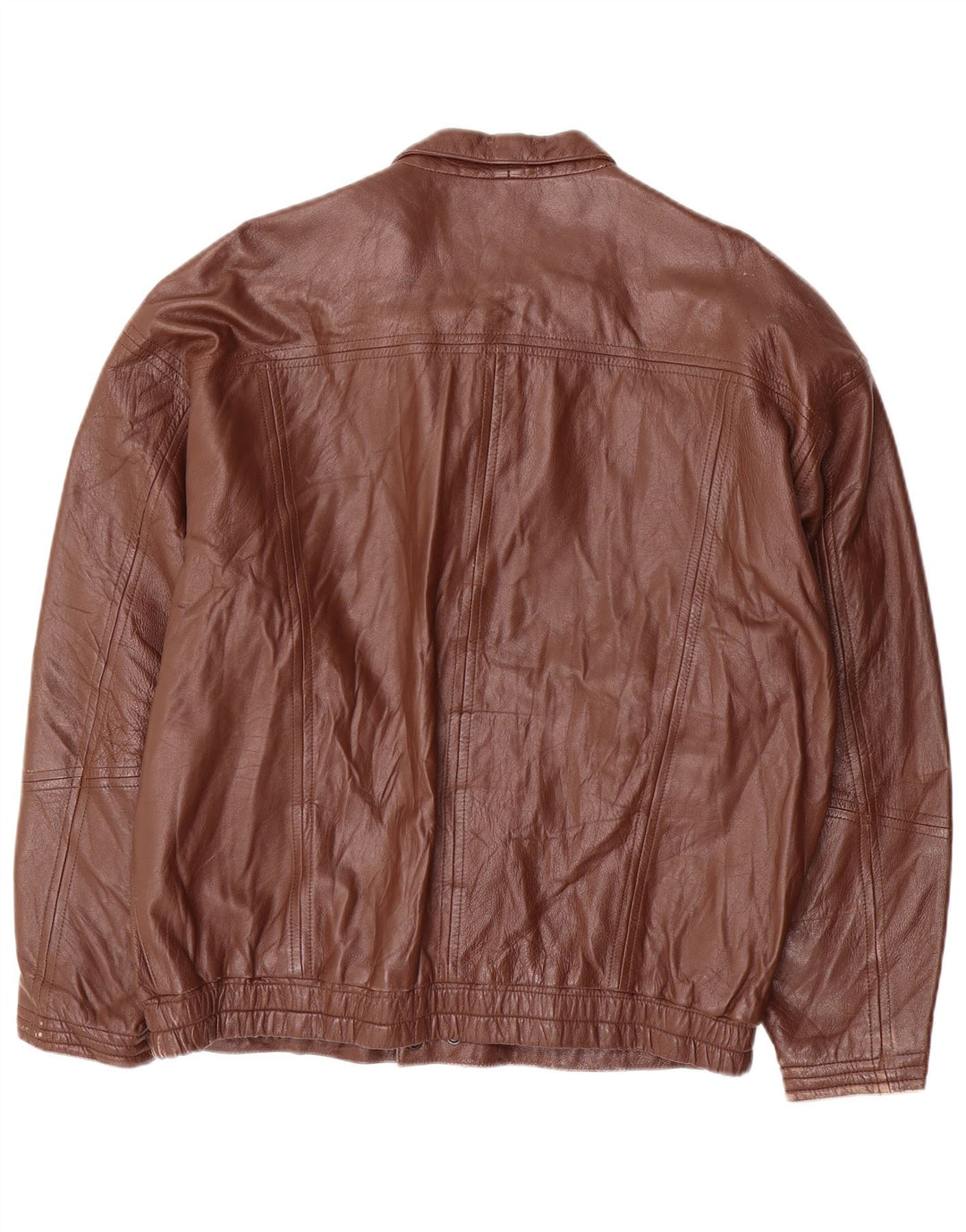 VINTAGE Herren Lederjacke UK 38 Mittelbraun