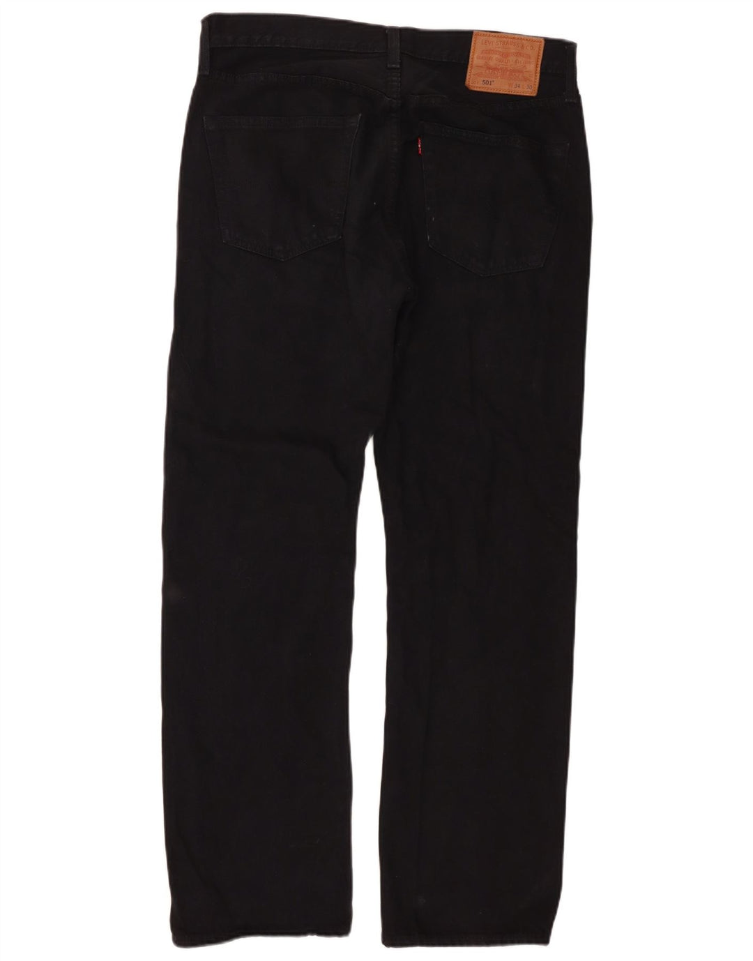 Levi's Herren 501 Straight Jeans W34 L30 Schwarze Baumwolle