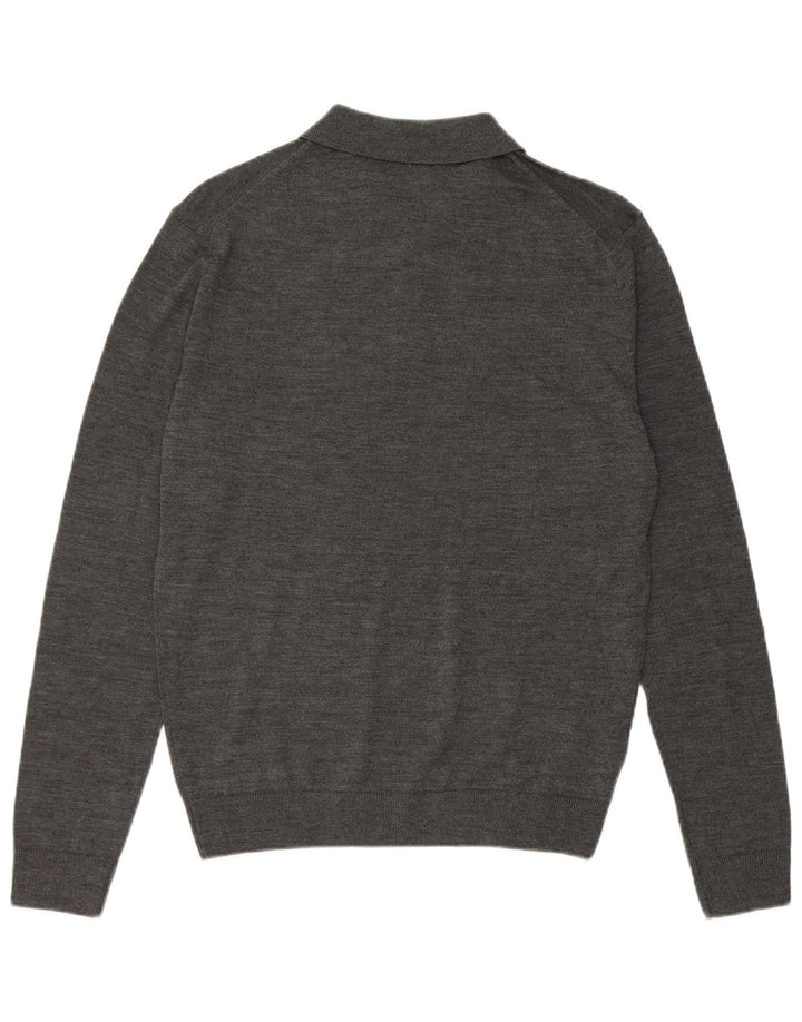 Zara Herren-Pullover mit Rollkragen, mittelgrau meliert
