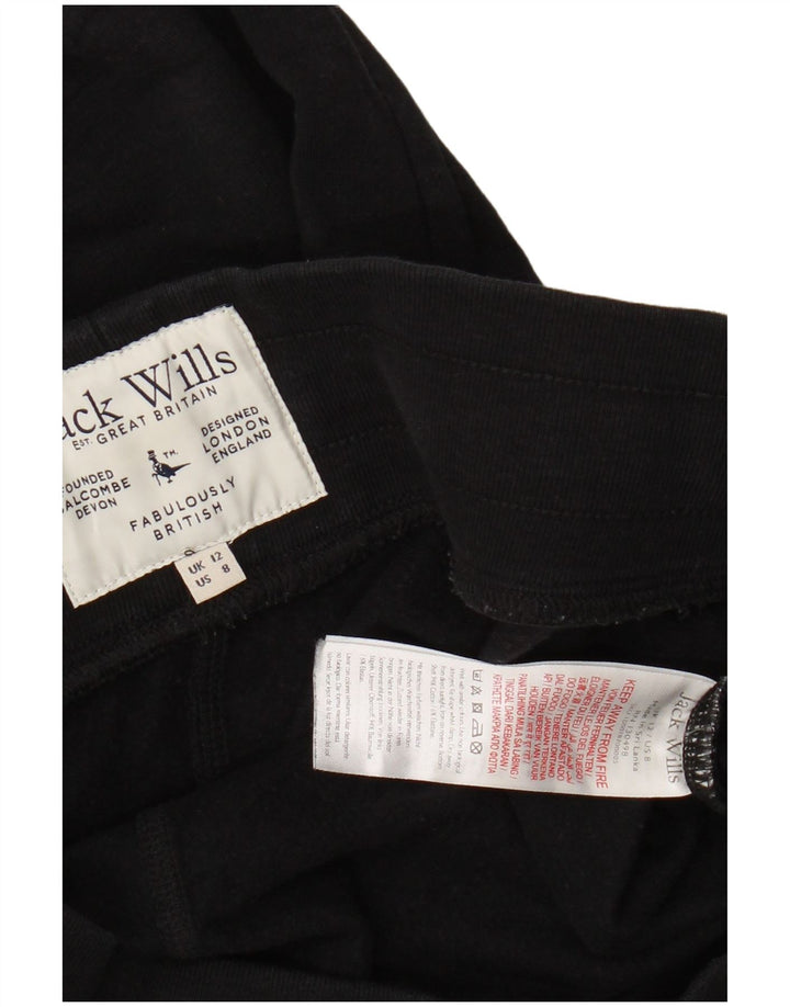 JACK WILLS Damen-Trainingsanzug mit Grafik, Jogginghose, Gr. 12, mittelschwarz