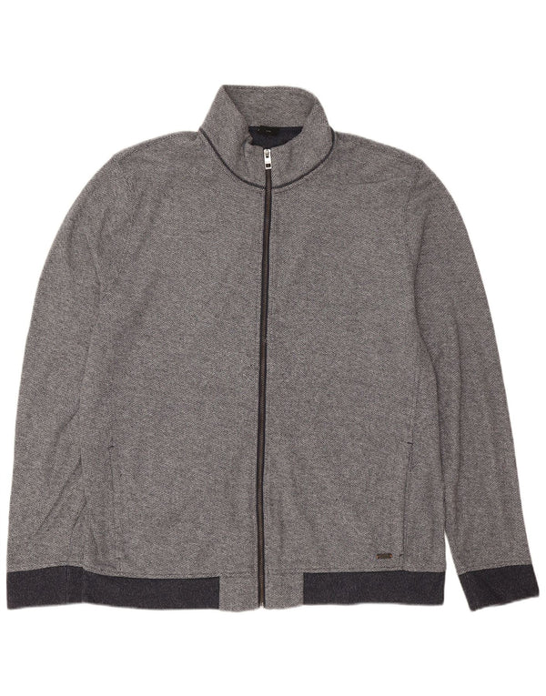 Hugo Boss Herren-Trainingsanzug, Top-Jacke, 3XL, Marineblau, Baumwolle