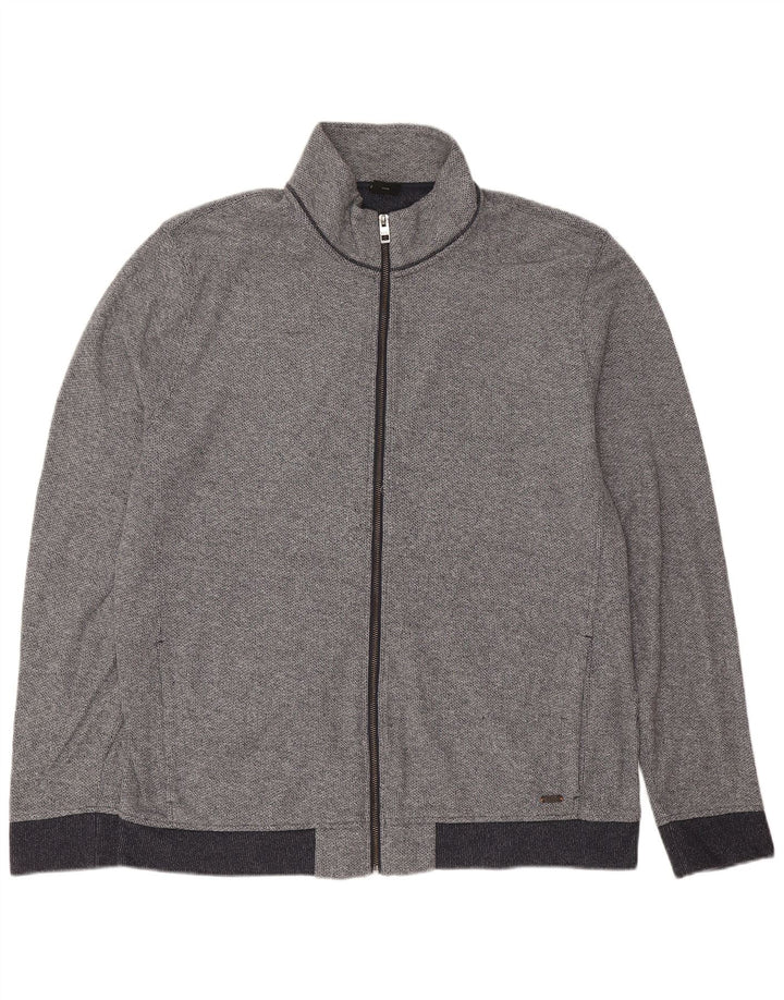 Hugo Boss Herren-Trainingsanzug, Top-Jacke, 3XL, Marineblau, Baumwolle