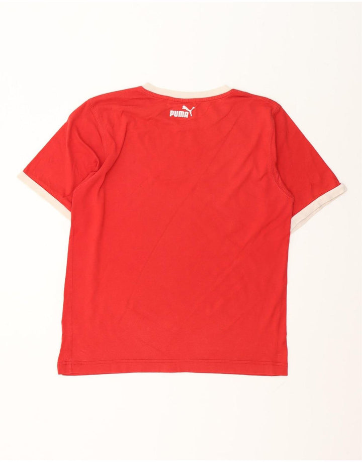 Puma Herren Grafik-T-Shirt-Oberteil Mittelrot